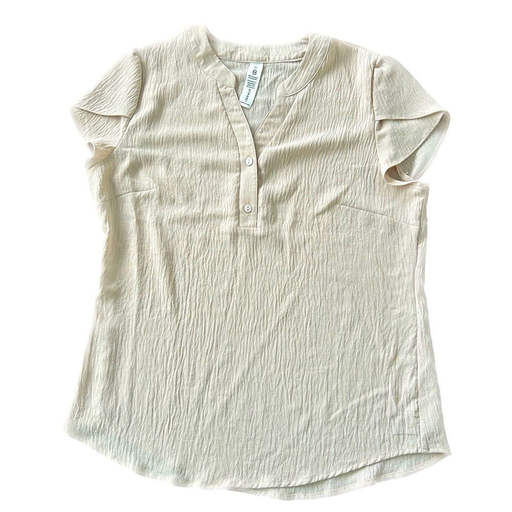 Beige blouse, medium, never worn